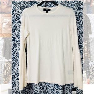 Cream bell-sleeved sweater